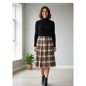 Bunratty Cottage Cobra Kilt Skirt Womens W15/L28 Multicolor Tartan Plaid